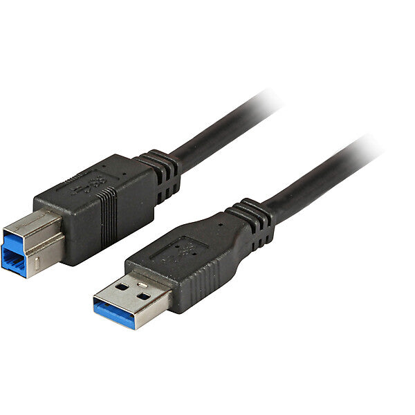 EFB-Elektronik USB-Verbindungskabel A-B 3,0m USB 3.0 schwarz K5236.3